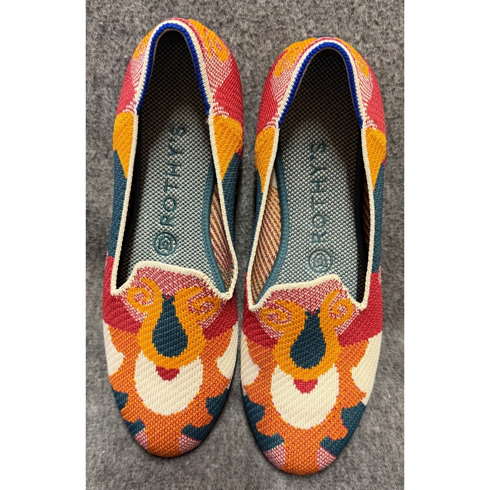 Rothy's Moroccan Amber Knit Flat Slip Ons
